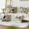 Farmhouse Chicken Home Sweet Home Throw Pillow Covers, 18 x 18 Inch Bless Our Home Seasonal Cushion Case Decoration for Sofa Couch Set of 4